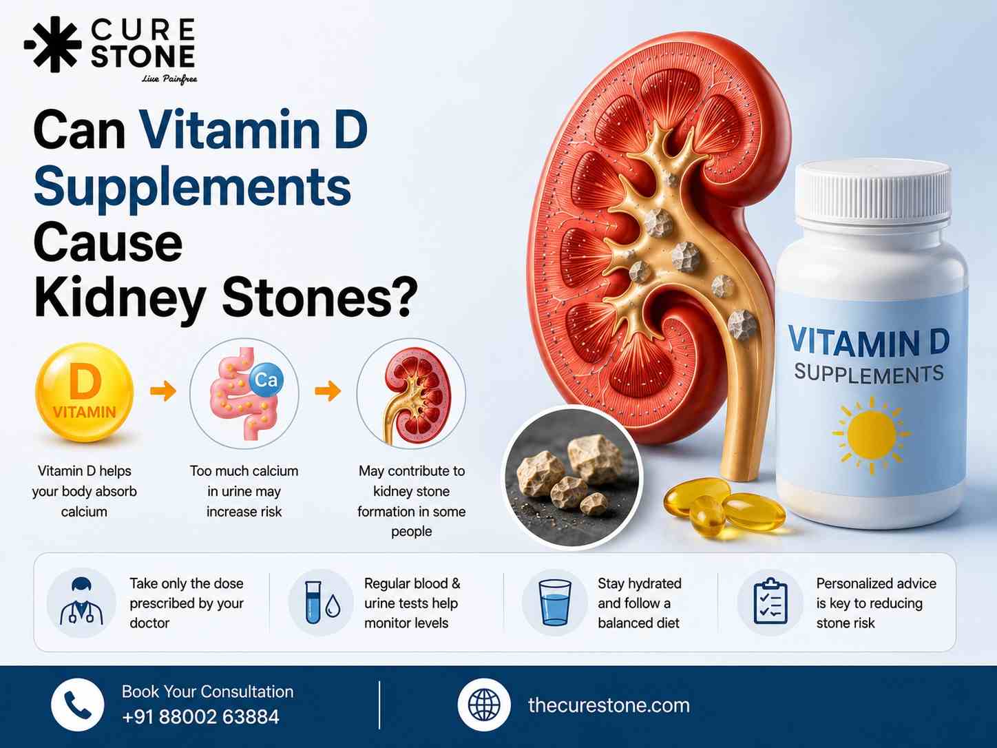 Can Vitamin D Supplements Cause Kidney Stones?