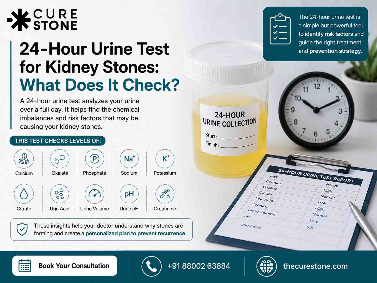 24-Hour Urine Test for Kidney Stones: What Does It Check?