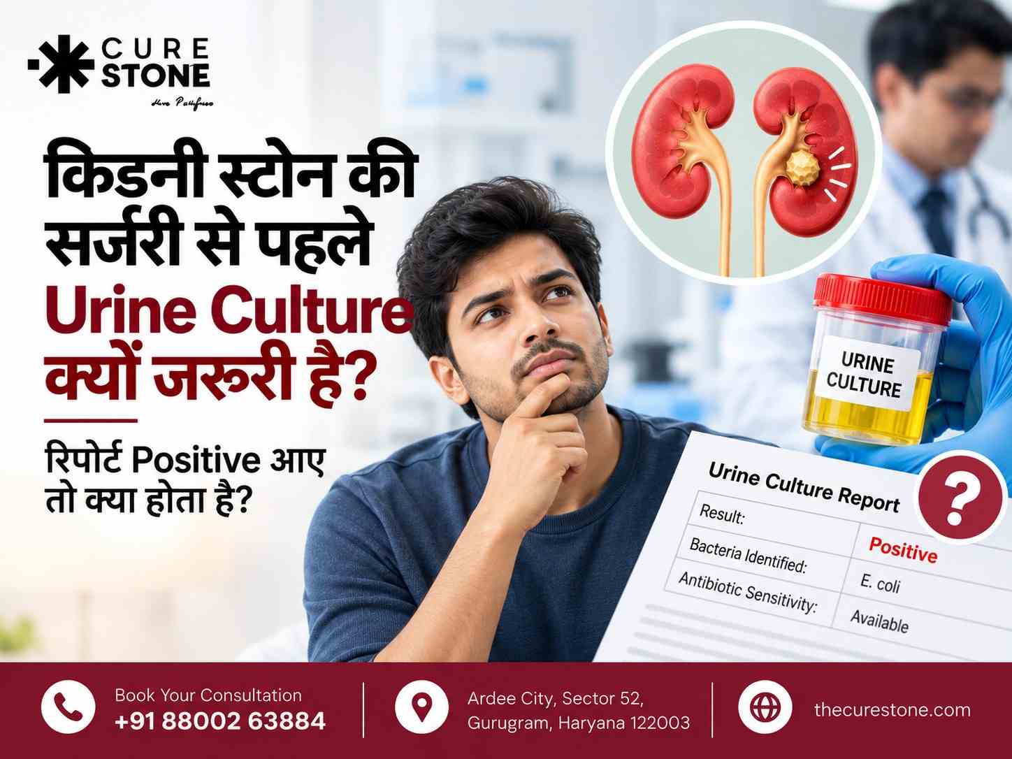 किडनी स्टोन की सर्जरी से पहले Urine Culture क्यों जरूरी है? रिपोर्ट Positive आए तो क्या होता है?