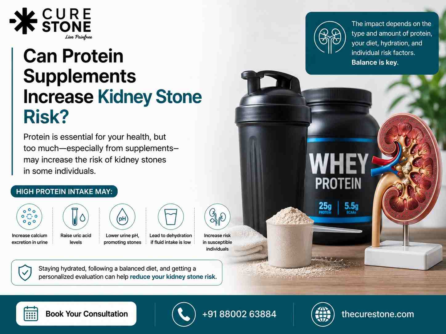 Can Protein Supplements Increase Kidney Stone Risk?